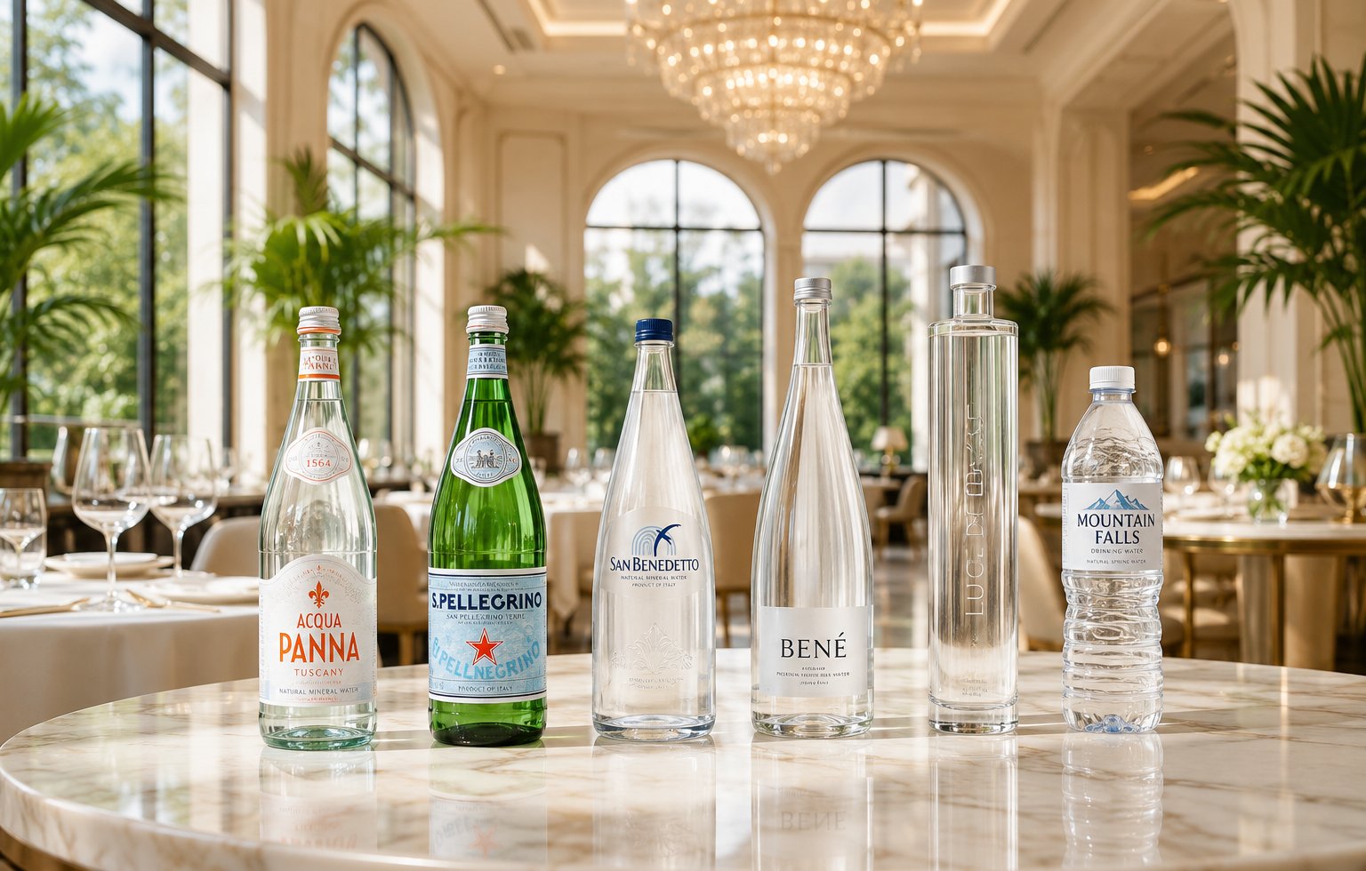 Curated water selection for premium events and conferences